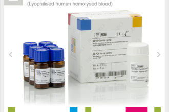 G6-PDH Normal control (Lyophilised human hemolysed blood) 6 x 0,5 mL